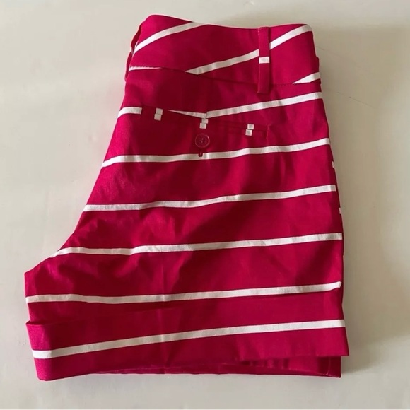 New York and Company Women’s Red and White Striped Short - Picture 6 of 8